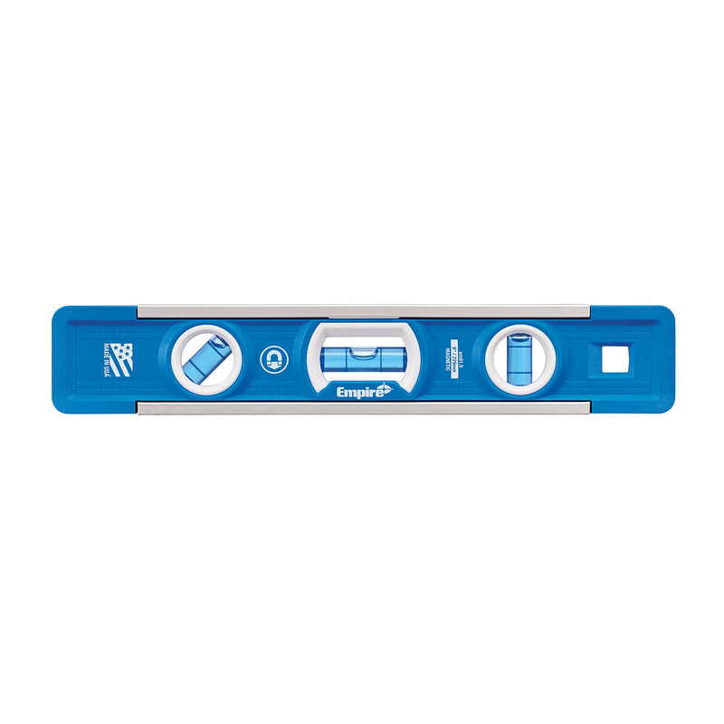 Empire True Blue 9 in. Aluminum Magnetic Torpedo Level 3 vial