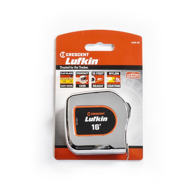 Crescent Lufkin 16 ft. L X 1 in. W Tape Measure