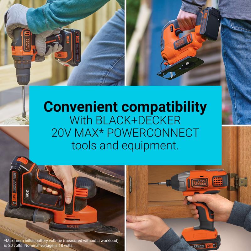 Black+Decker 20V MAX LBXR20 1.5 Ah Lithium-Ion Battery
