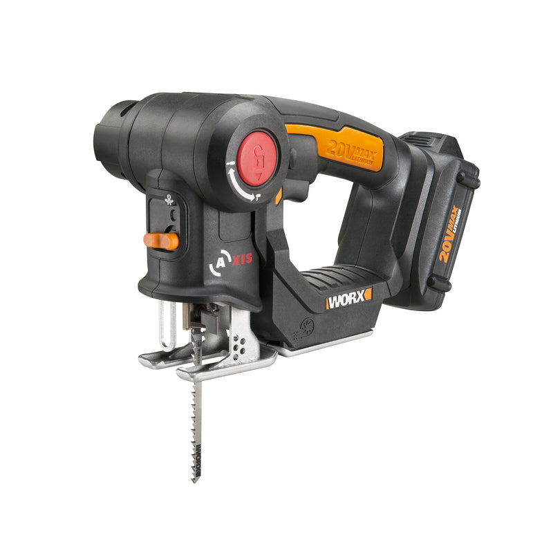 Worx 20V Power Share Axis Cordless Brushless Reciprocating/Jig Saw Kit (Battery & Charger)