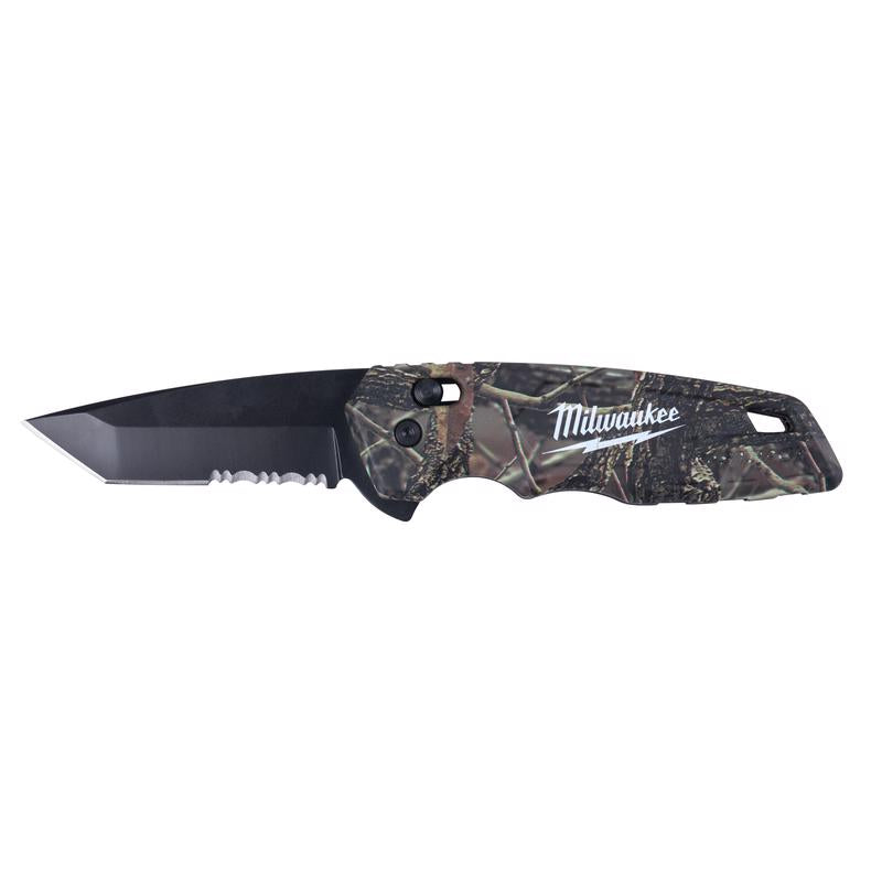 Milwaukee Fastback 7-3/4 in. Flip Folding Spring Assisted Pocket Knife Camouflage