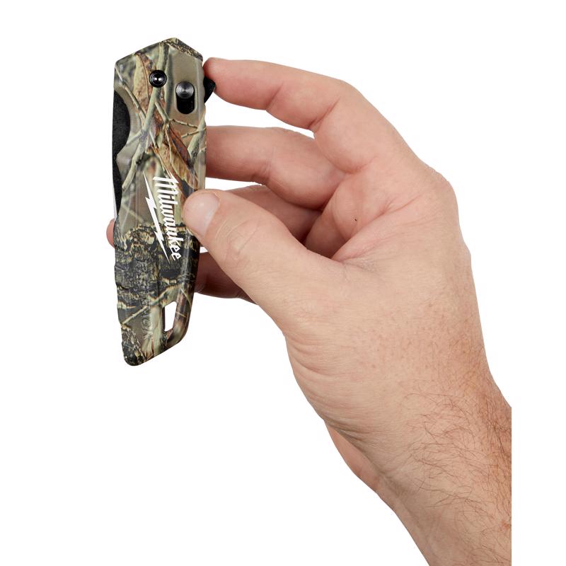 Milwaukee Fastback 7-3/4 in. Flip Folding Spring Assisted Pocket Knife Camouflage