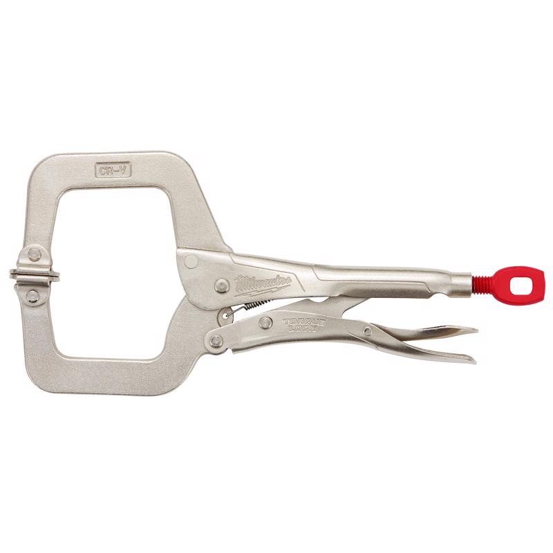Milwaukee Torque Lock 3-1/2 in. X 4.00 in. D Locking C-Clamp with Swivel Pads 500 lb