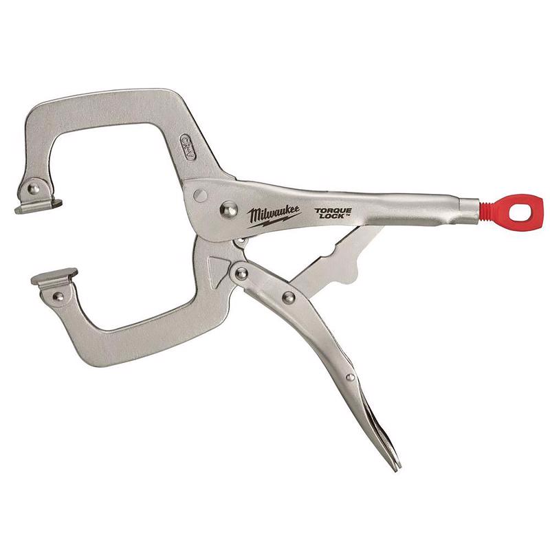 Milwaukee Torque Lock 3-1/2 in. X 4.00 in. D Locking C-Clamp with Swivel Pads 500 lb