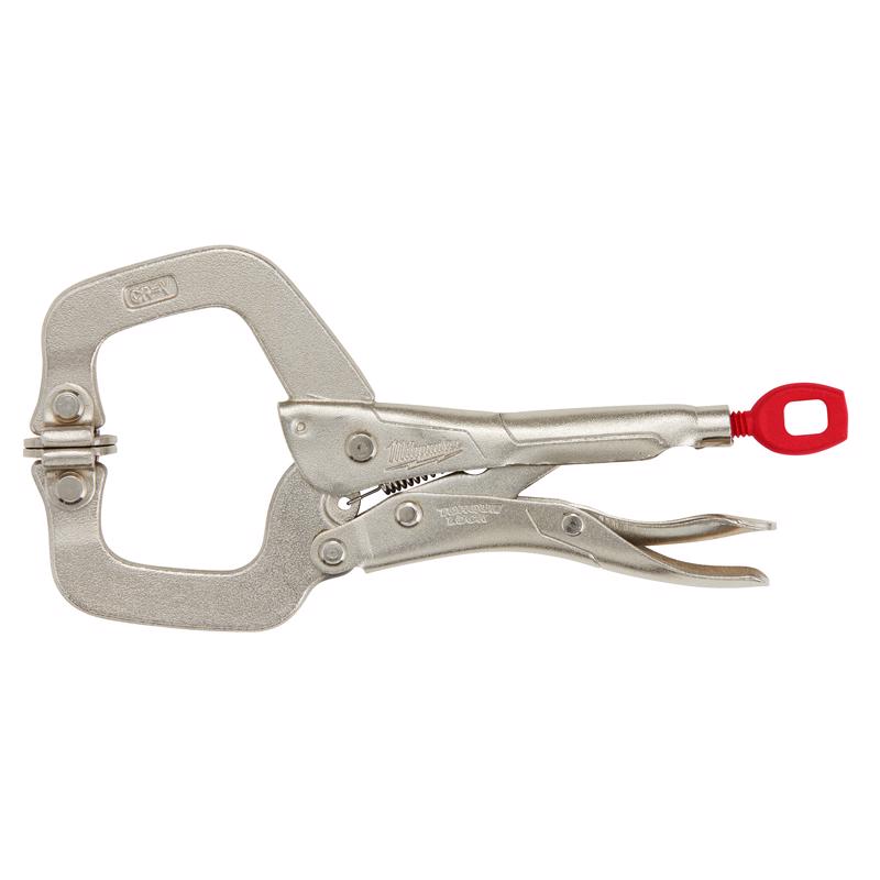 Milwaukee Torque Lock 3-1/2 in. X 4 in. D Locking C-Clamp with Swivel Pads 400 lb