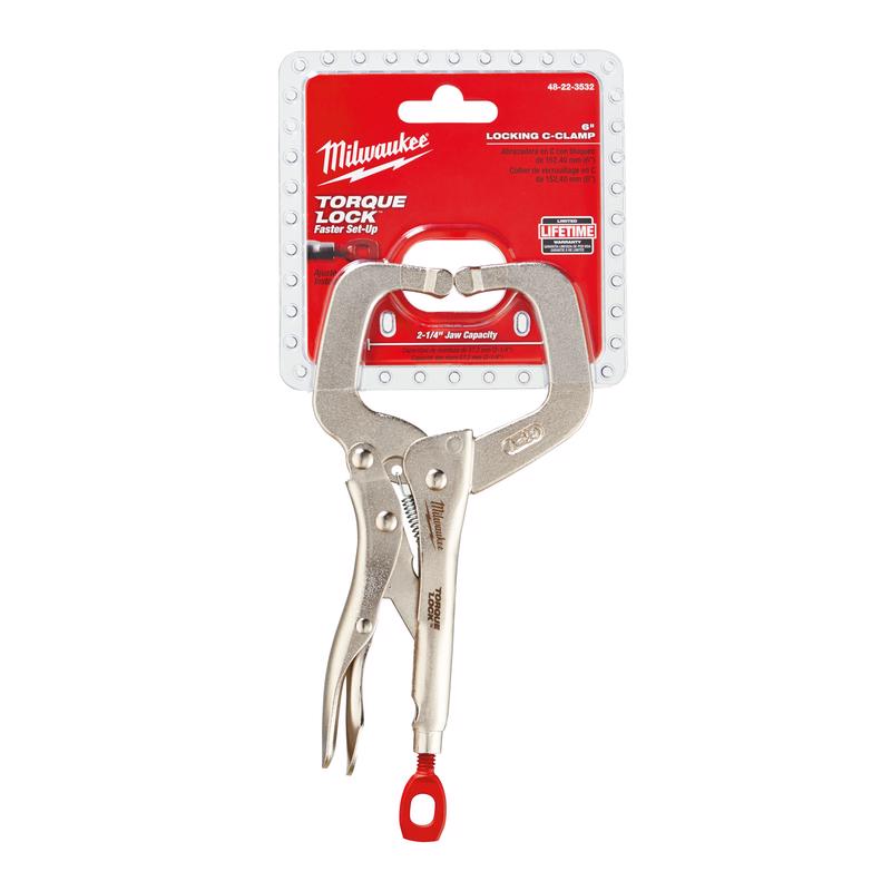 Milwaukee Torque Lock 2 in. X 2-1/8 in. D Locking C-Clamp 400 lb