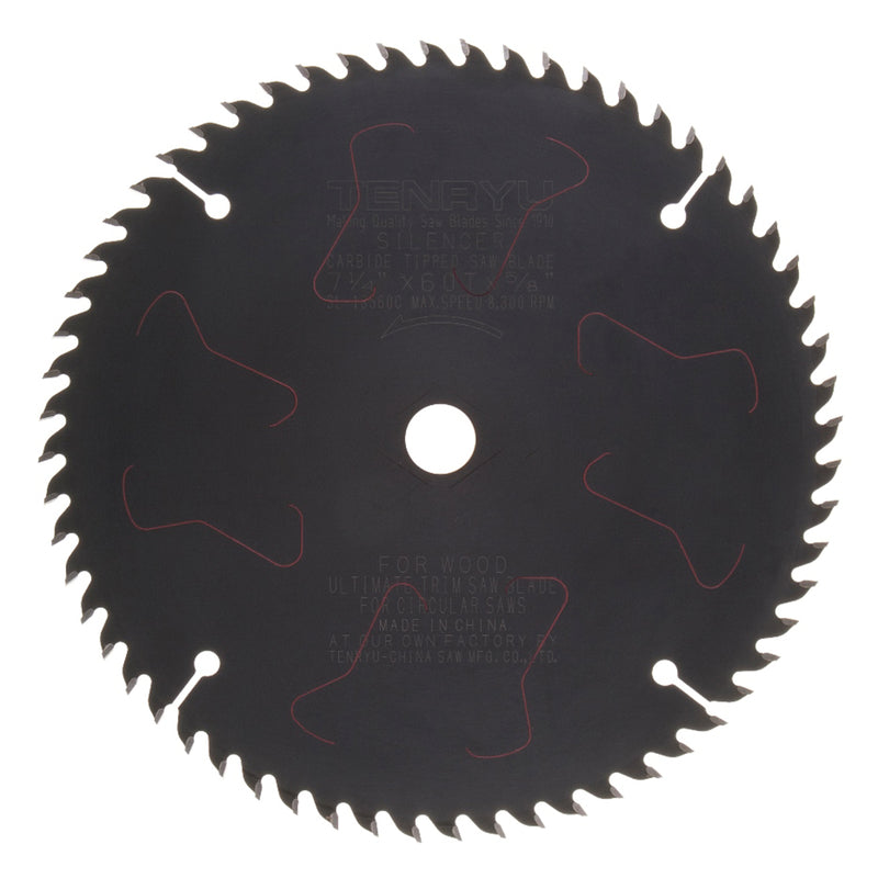 Tenryu 7-1/4 in. D X 5/8 in. PTFE Coated Trim Saw Blade 60 teeth