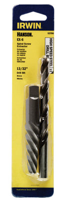 Irwin Hanson 19/64 in. X 13/32 in. D High Speed Steel Drill Bit Extractor Set 7 in.
