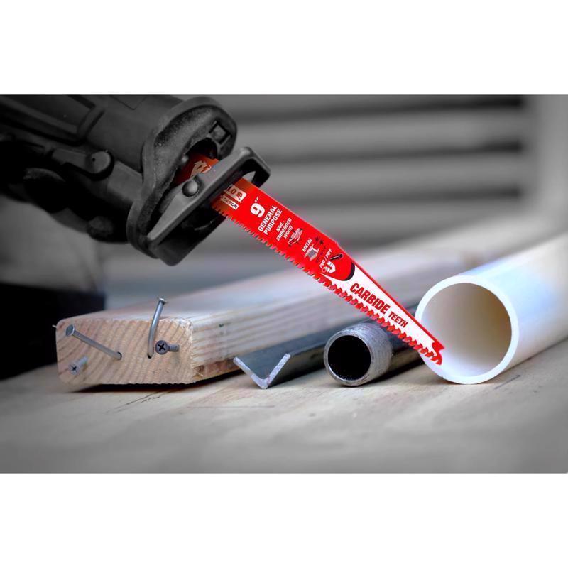 Diablo Demo Demon 6 in. Carbide Tipped General Purpose Reciprocating Saw Blade 6/9 TPI 3 pk