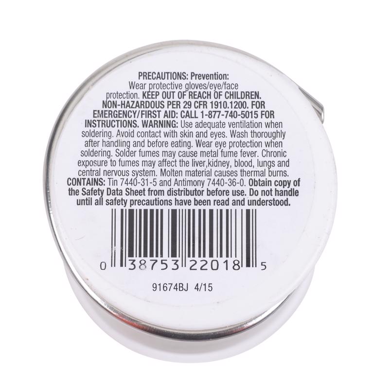 Oatey 16 oz Lead-Free Plumbing Wire Solder 0.117 in. D Tin/Antimony 95/5