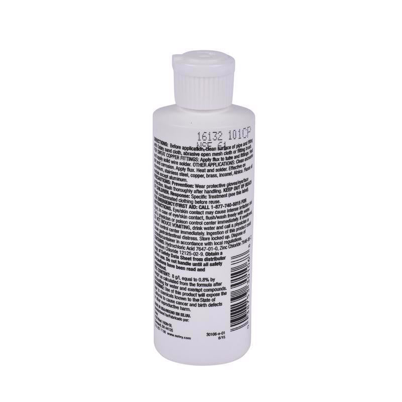 Oatey 4 oz Lead-Free Liquid Soldering Flux Ammonium Chloride