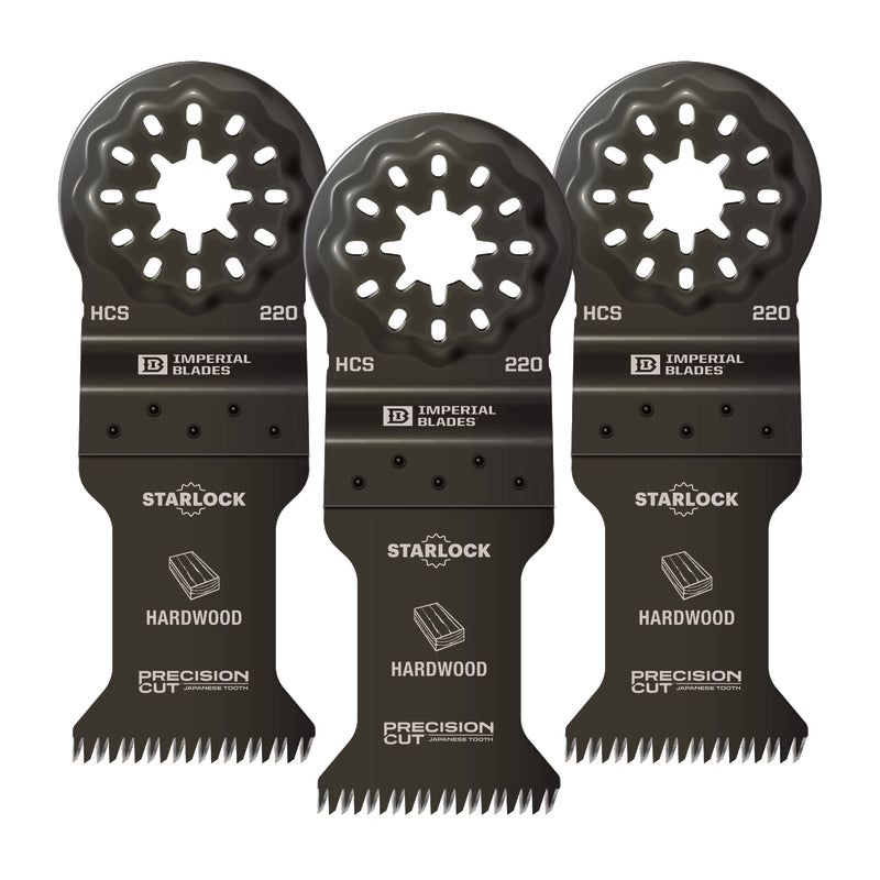 Imperial Blades Starlock 3-3/4 in. L High Carbon Steel Precision Cut Oscillating Saw Blade 3 pk