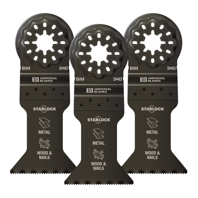 Imperial Blades Starlock 1-7/8 in. L Bi-Metal Oscillating Blade 3 pk