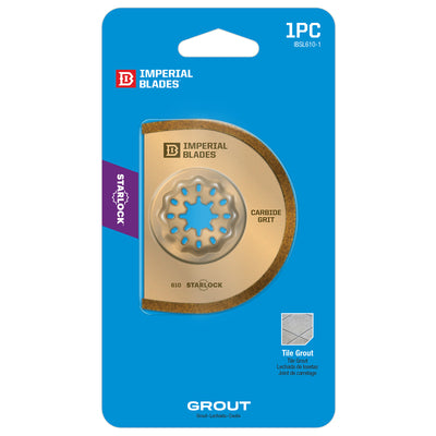 Imperial Blades Starlock 2-3/8 in. L X 3 in. W Carbide Grit Segmented Round Oscillating Blade 1 pk