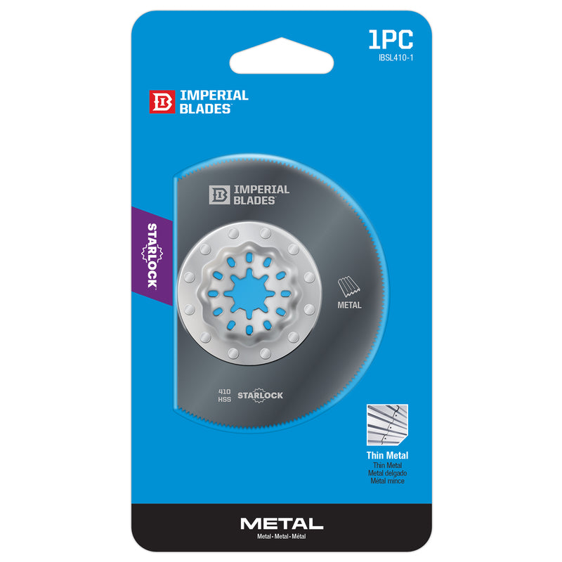 Imperial Blades Starlock 3-3/8 in. L High Speed Steel Segmented Round Oscillating Saw Blade