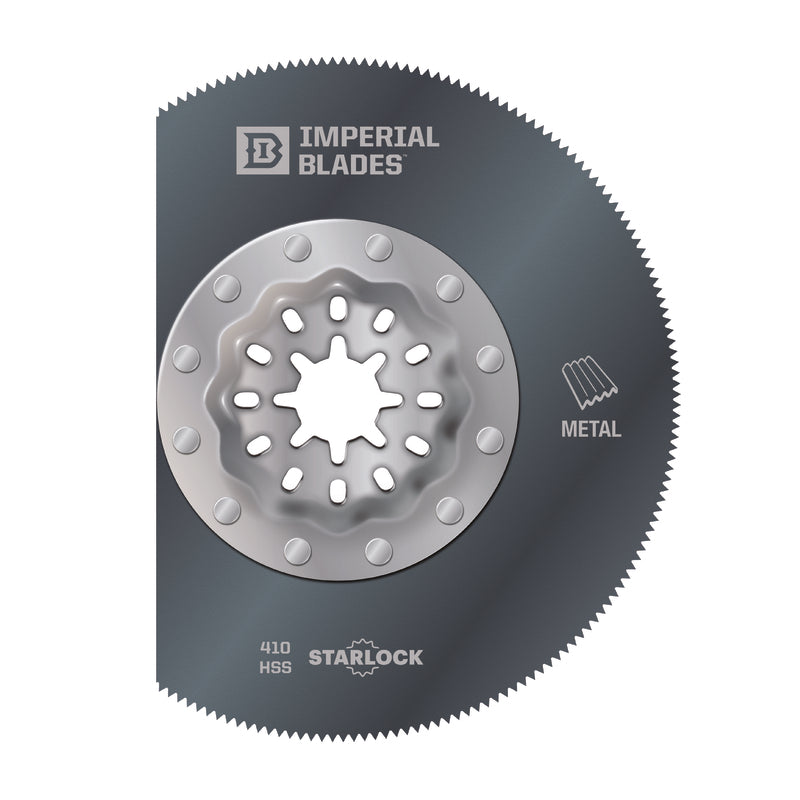 Imperial Blades Starlock 3-3/8 in. L High Speed Steel Segmented Round Oscillating Saw Blade