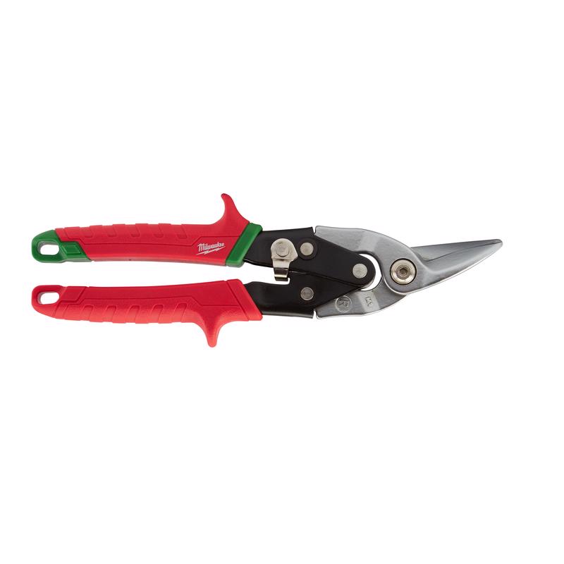 Milwaukee 10 in. Forged Alloy Steel Right Serrated Aviation Snips 22 Ga.
