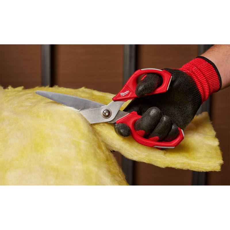 Milwaukee 9 in. Iron Carbide Smooth Straight Jobsite Scissors