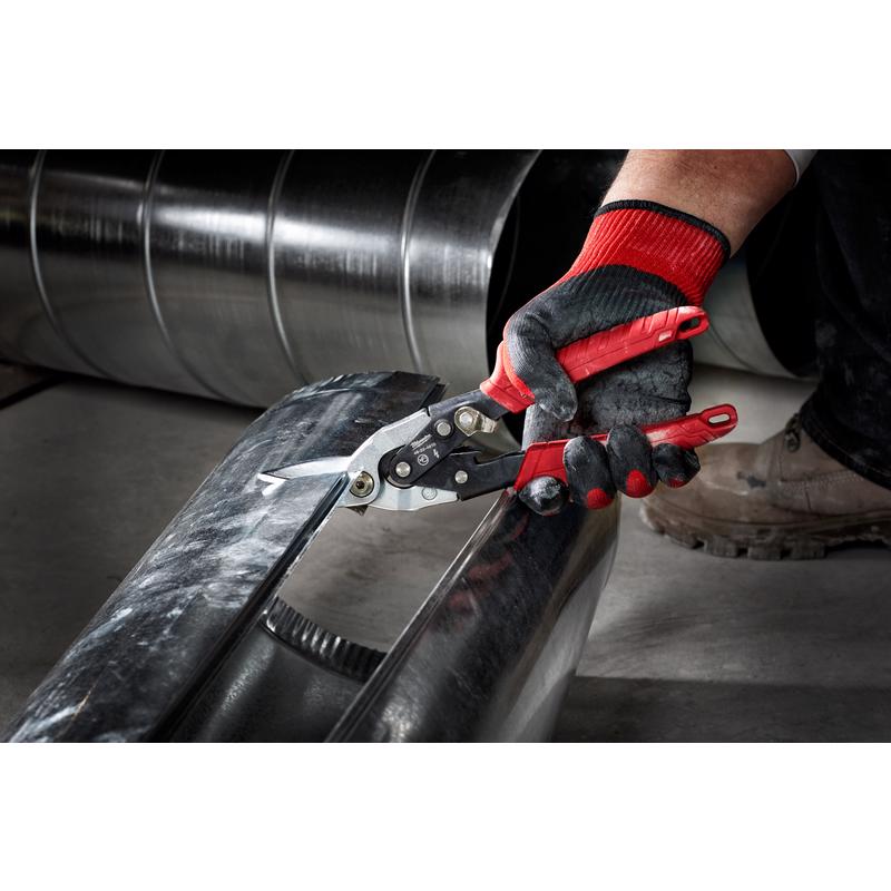 Milwaukee 10 in. Forged Alloy Steel Left Serrated Aviation Snips 22 Ga.