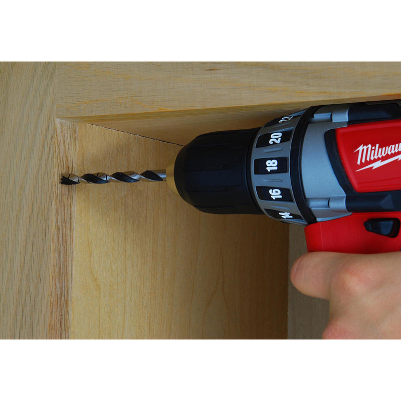 Milwaukee 5/16 in. X 4-1/2 in. L High Speed Steel Brad Point Bits Drill Bit Round Shank