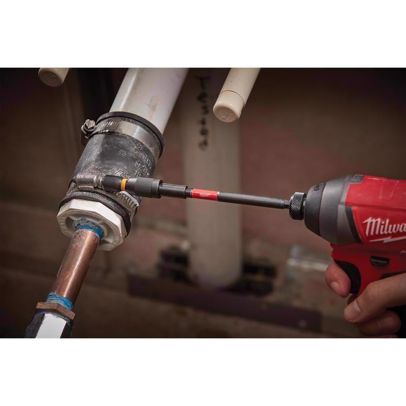 Milwaukee Shockwave 6 in. Alloy Steel Impact Magnetic Locking Bit Holder 1/4 in. Hex Shank