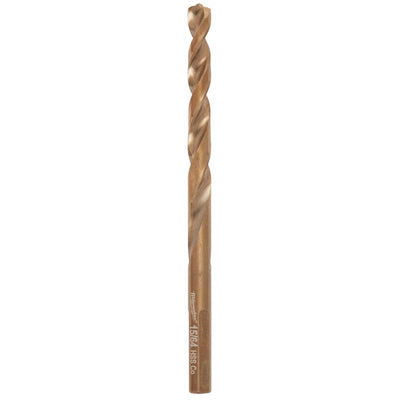 Milwaukee Red Helix 15/64 in. X 3-15/16 in. L Steel Thunderbolt Drill Bit 3-Flat Shank