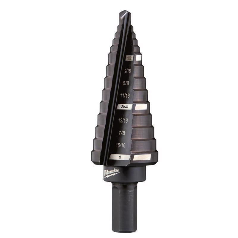 Milwaukee #8 X 6 in. L Step Drill Bit 3-Flat Shank