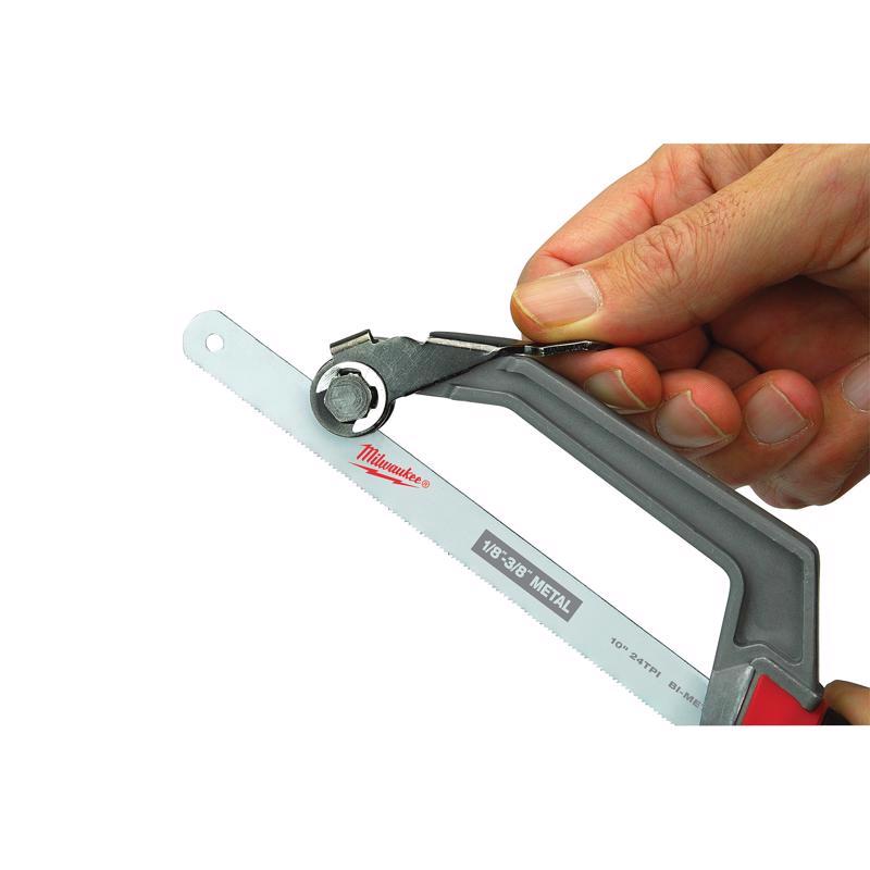 Milwaukee 10 in. Bi-Metal Compact Hacksaw Black/Red