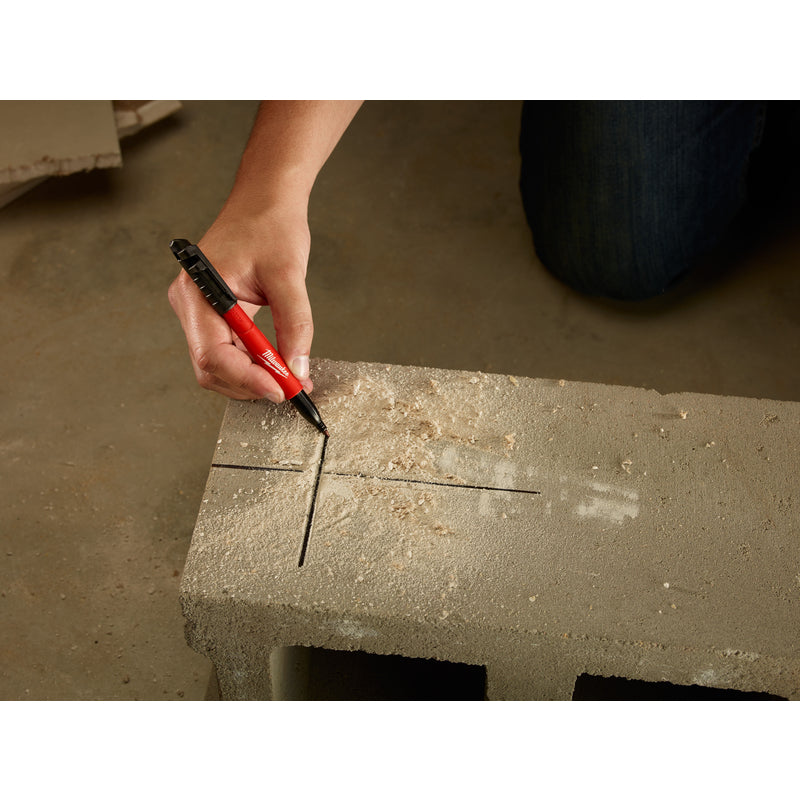 Milwaukee INKZALL Assorted Fine Tip Jobsite Marker 4 pk