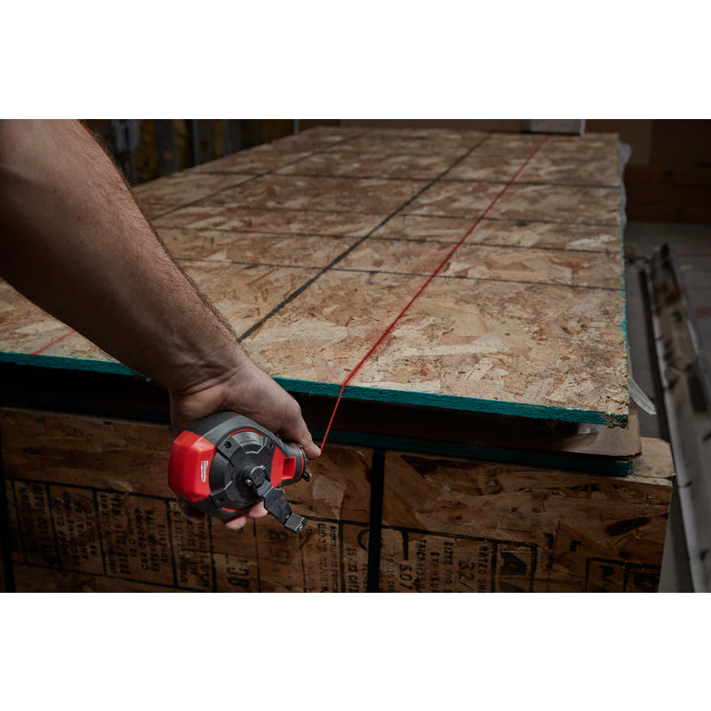Milwaukee 3 oz Red Bold Chalk and Reel Set 100 ft. Red/White Bold Line