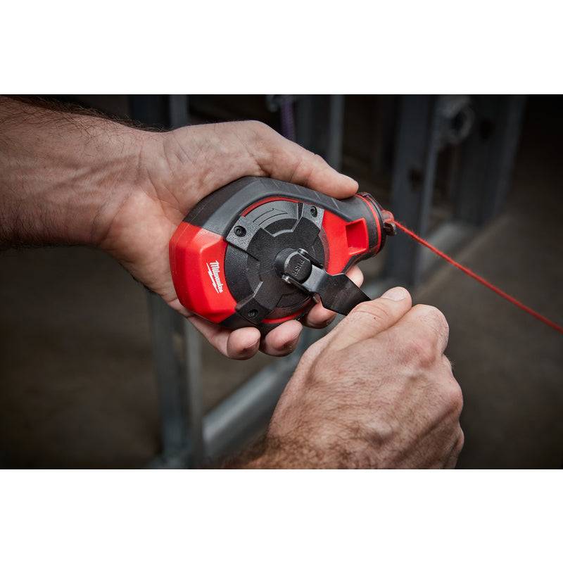 Milwaukee 3 oz Red Bold Chalk and Reel Set 100 ft. Red/White Bold Line