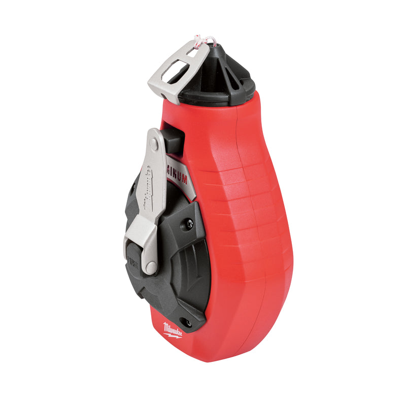 Milwaukee Precision Chalk Line Reel 100 ft. Red/White Fine Line