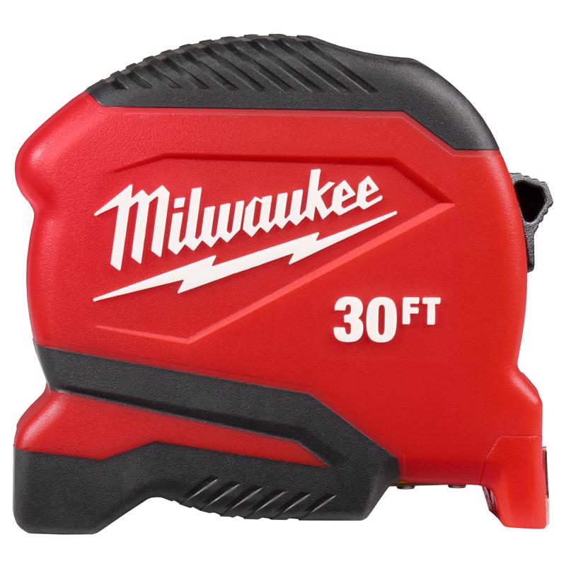 Milwaukee 30 ft. L X 1.65 in. W Compact Tape Measure