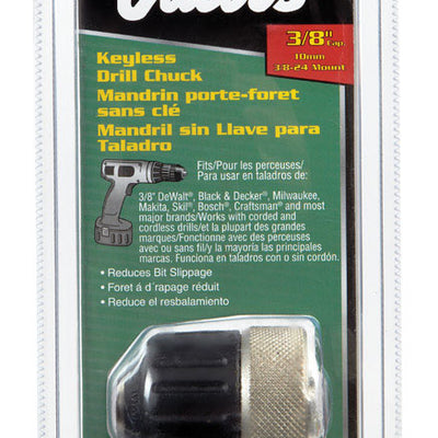 Jacobs 3/8 in. in. Keyless Drill Chuck 3/8 in. 3-Flat Shank