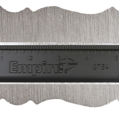 Empire 6-1/8 in. L X 3-1/4 in. W Contour Gauge 1.88 in. Black
