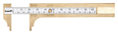 Empire 4-7/8 in. L X 11/16 in. W Pocket Caliper 4 in. White