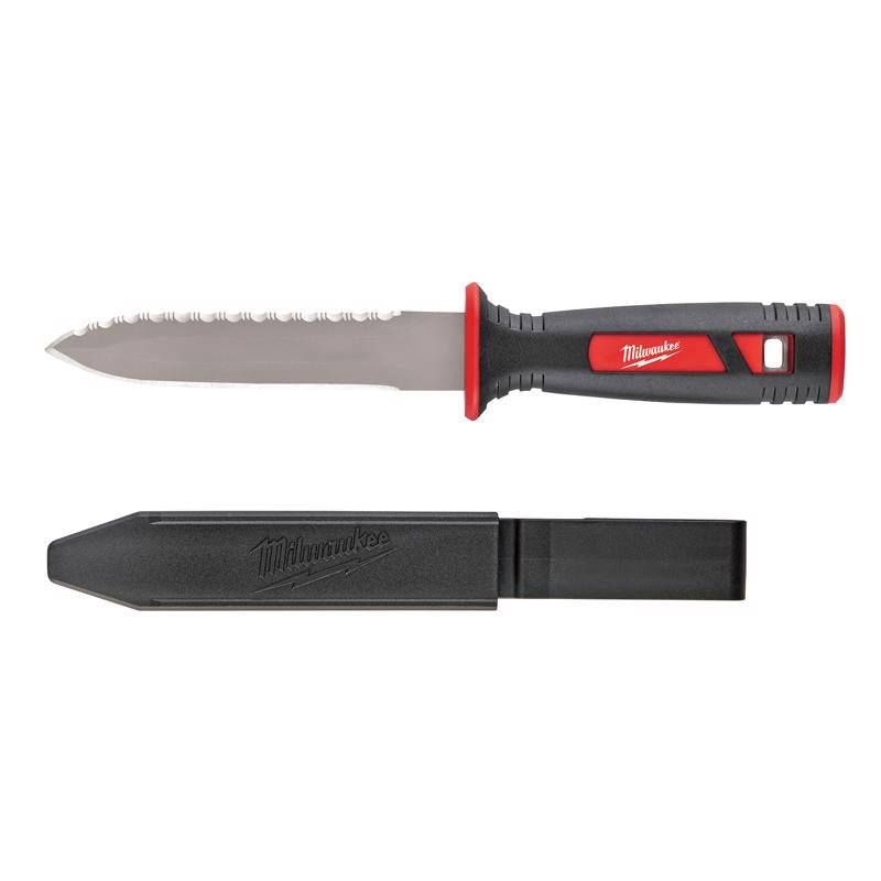 Milwaukee 11 in. Fixed Blade Serrated Duct Knife Red