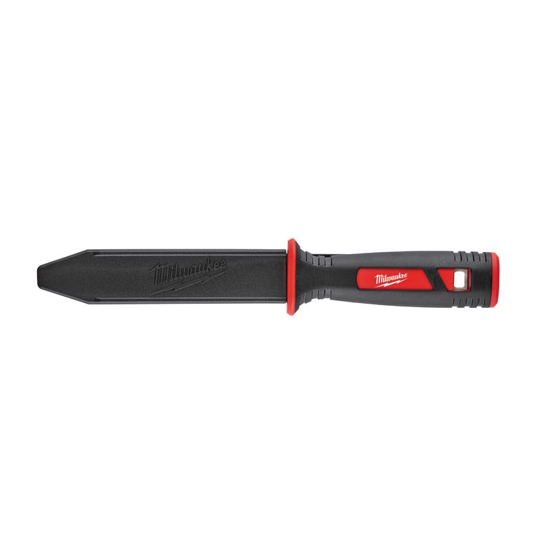Milwaukee 11 in. Fixed Blade Serrated Duct Knife Red