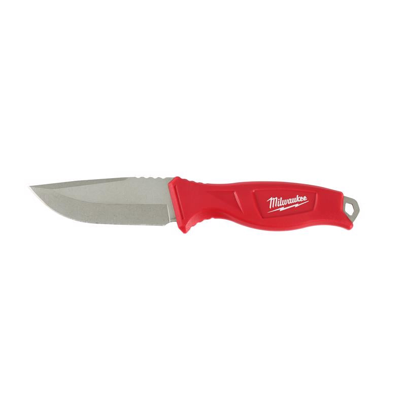 Milwaukee 9-1/2 in. Fixed Blade Knife Red