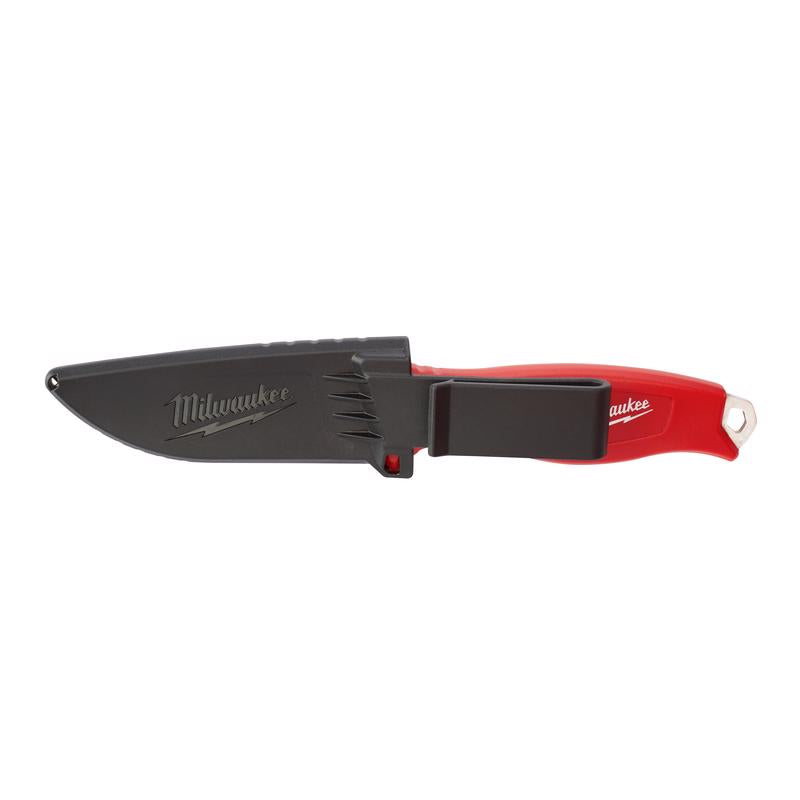 Milwaukee 9-1/2 in. Fixed Blade Knife Red