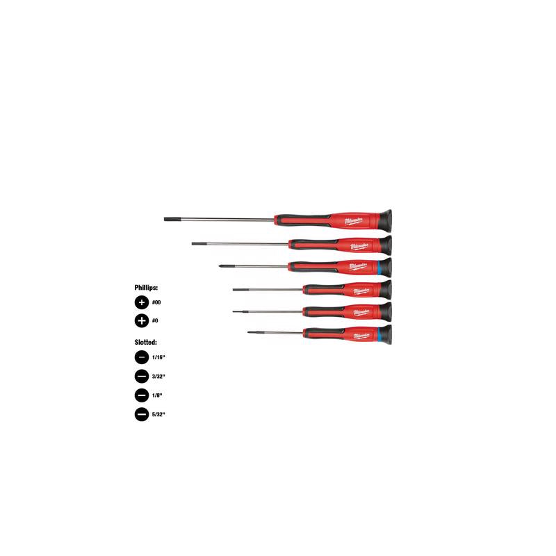 Milwaukee Assorted Multi-Blade Precision Screwdriver Set 6.0 in.