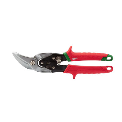 Milwaukee 10 in. Forged Alloy Steel Left Serrated Offset Aviation Snips 22 Ga.