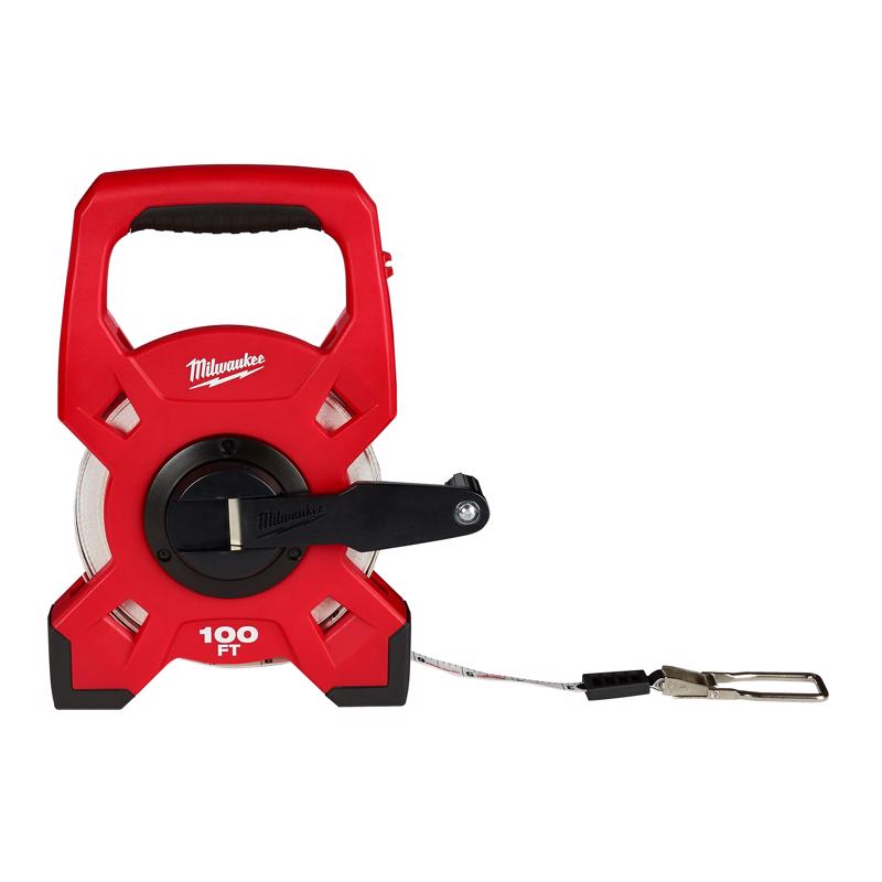 Milwaukee 100 ft. L X 1.75 in. W Open Reel Long Tape Measure