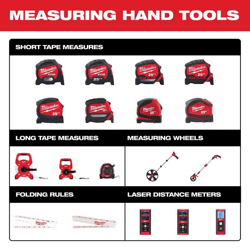 Milwaukee 100 ft. L X 1.75 in. W Open Reel Long Tape Measure