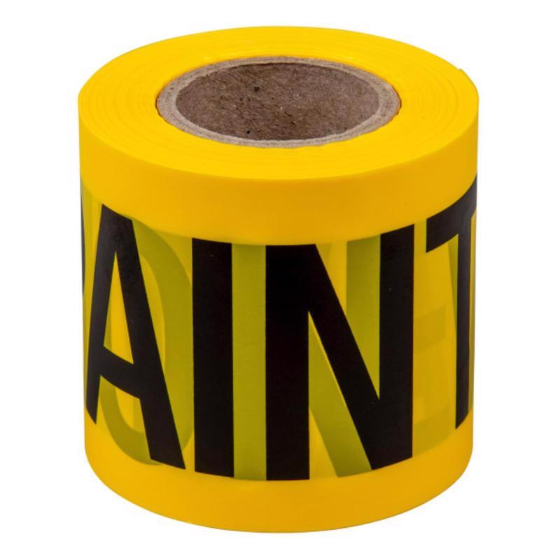 C.H. Hanson 200 ft. L X 3 in. W Plastic Caution Wet Paint Barricade Tape Yellow