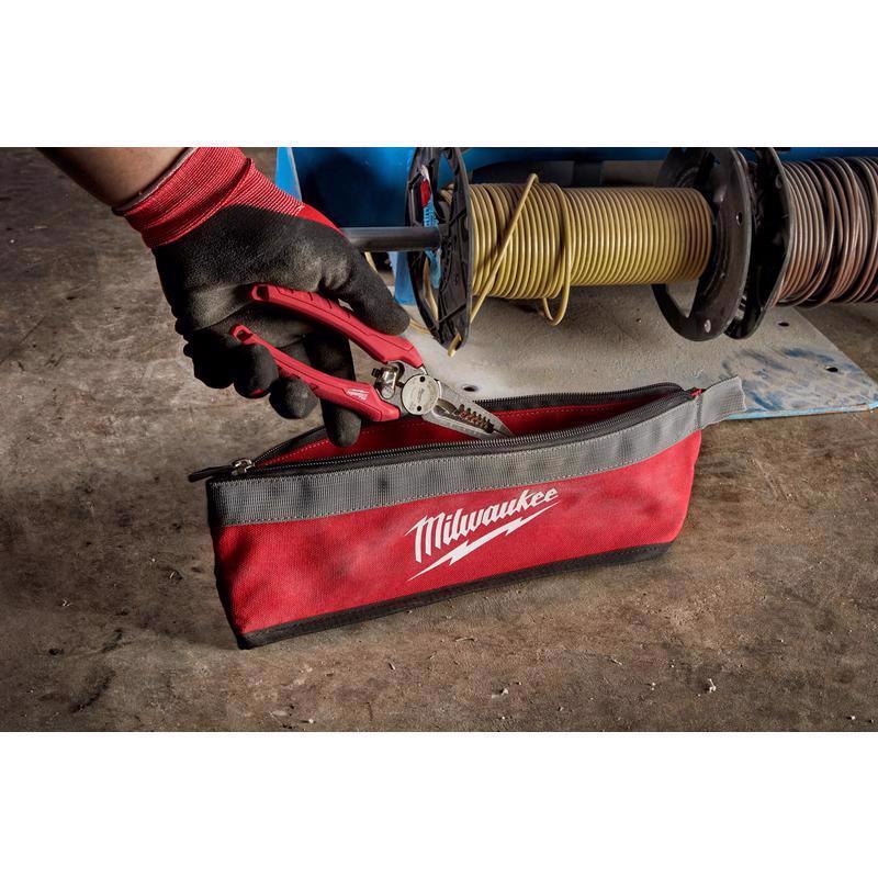 Milwaukee 3.13 in. W X 1.38 in. H Canvas Multi-Size Zippered Bag Assortment 1 pocket Red 3 pc
