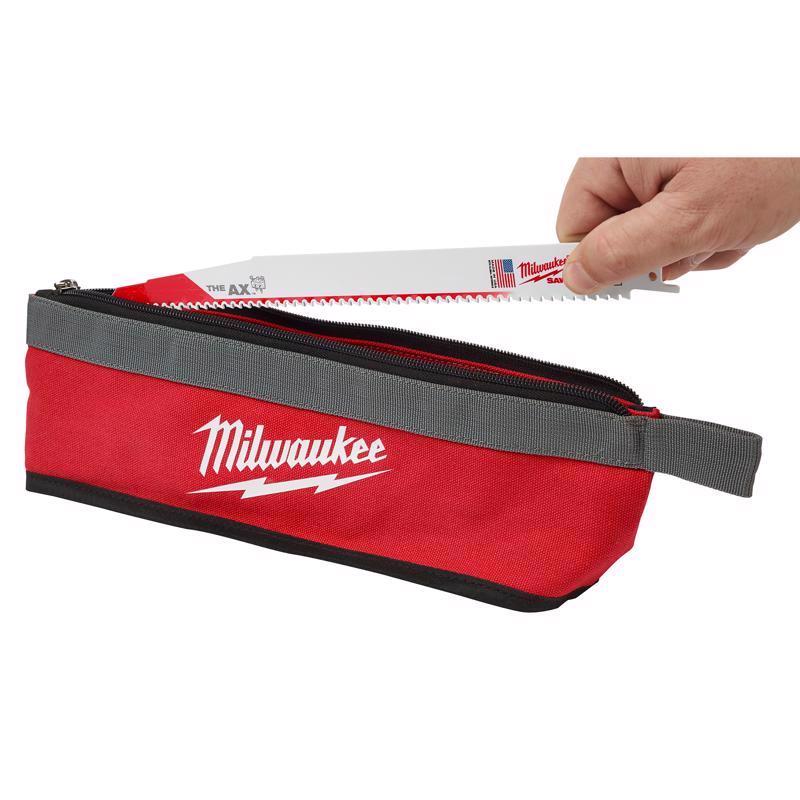 Milwaukee 3.13 in. W X 1.38 in. H Canvas Multi-Size Zippered Bag Assortment 1 pocket Red 3 pc