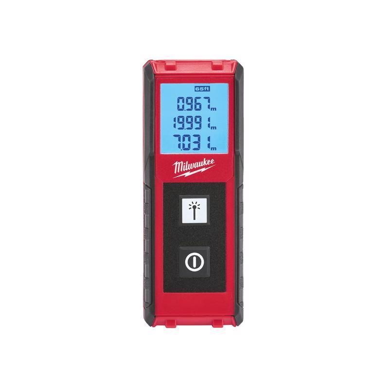 Milwaukee 4 in. L X 1-1/2 in. W Laser Distance Meter 65 ft. Black/Red
