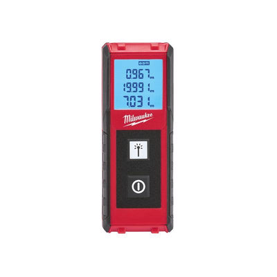 Milwaukee 4 in. L X 1-1/2 in. W Laser Distance Meter 65 ft. Black/Red