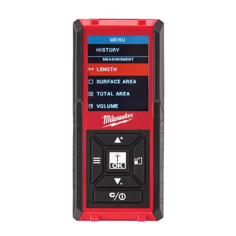 Milwaukee 4.2 in. L X 1.9 in. W Laser Distance Meter 150 ft. Black/Red
